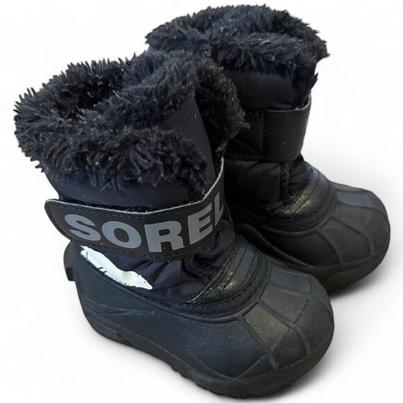 Sorel Toddler Snow Commander Boot 6C fleece lined waterproof traction insulated - Picture 1 of 5